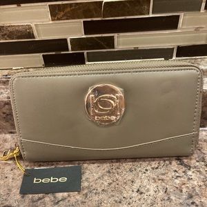 BEBE MELENDY zip around WALLET NWT*